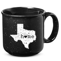 Texas Home Distressed Tx Map With Heart 15oz Campfire Ceramic Mug