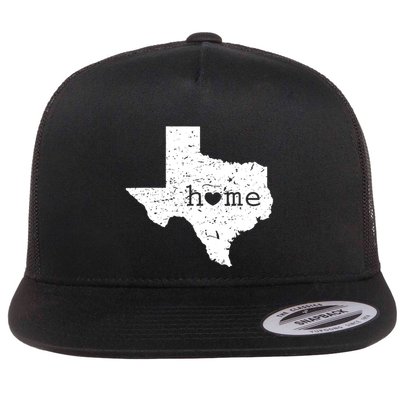 Texas Home Distressed Tx Map With Heart Flatbill Hat