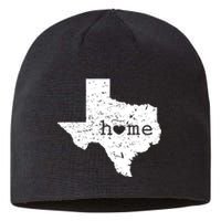 Texas Home Distressed Tx Map With Heart Sustainable Beanie