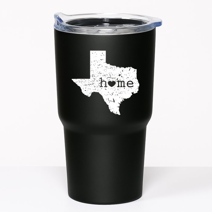 Texas Home Distressed Tx Map With Heart Tumbler