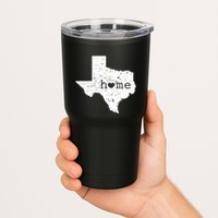 Texas Home Distressed Tx Map With Heart Tumbler