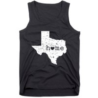 Texas Home Distressed Tx Map With Heart Tank Top