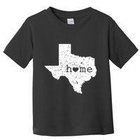 Texas Home Distressed Tx Map With Heart Toddler T-Shirt