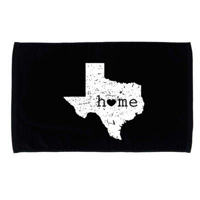 Texas Home Distressed Tx Map With Heart Microfiber Hand Towel
