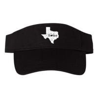 Texas Home Distressed Tx Map With Heart Valucap Bio-Washed Visor