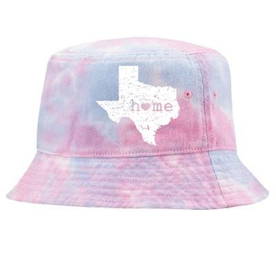 Texas Home Distressed Tx Map With Heart Tie-Dyed Bucket Hat