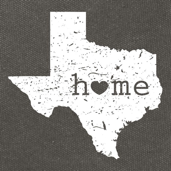 Texas Home Distressed Tx Map With Heart Cotton Canvas Backpack