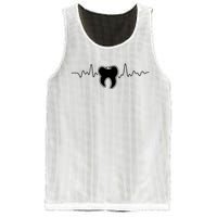 Tooth Heartbeat Dentist Dental Assistant Dentistry Dds Mesh Reversible Basketball Jersey Tank