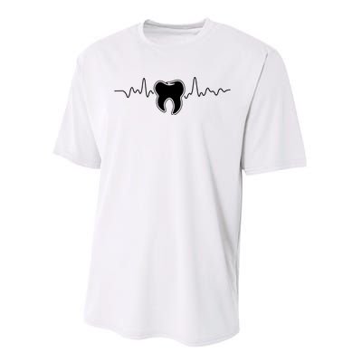 Tooth Heartbeat Dentist Dental Assistant Dentistry Dds Performance Sprint T-Shirt