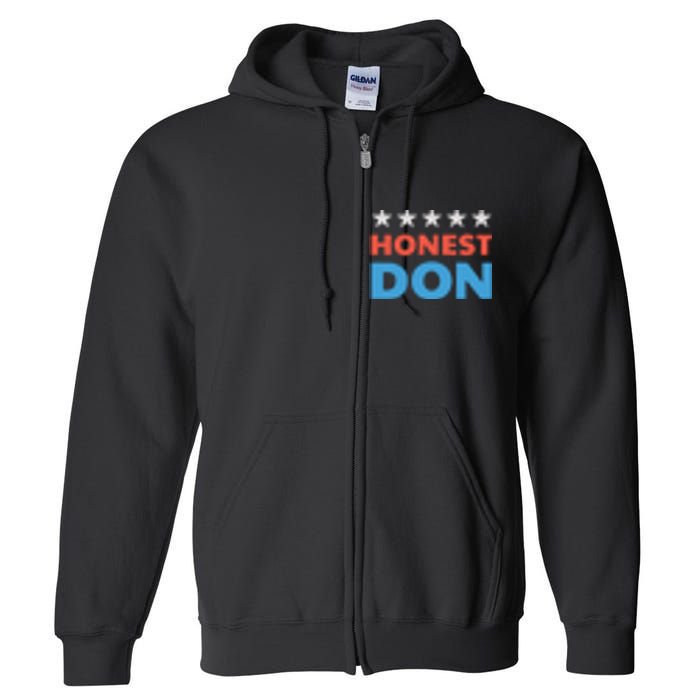 Trump Honest Don 2024 Funny Full Zip Hoodie