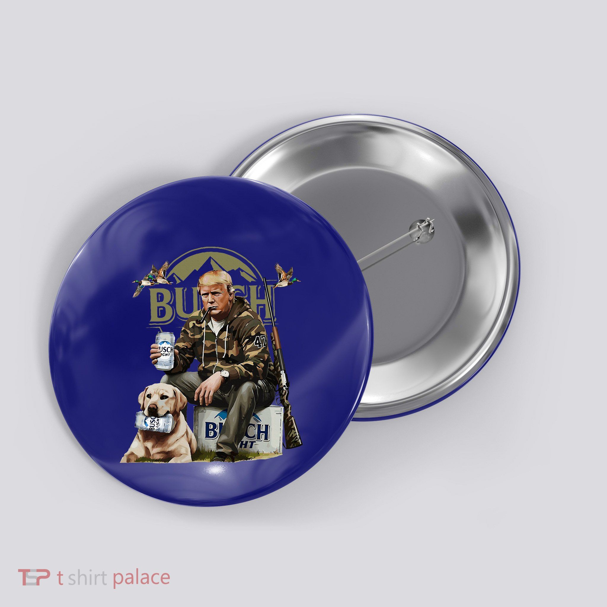 Trump Hunting Deer Button