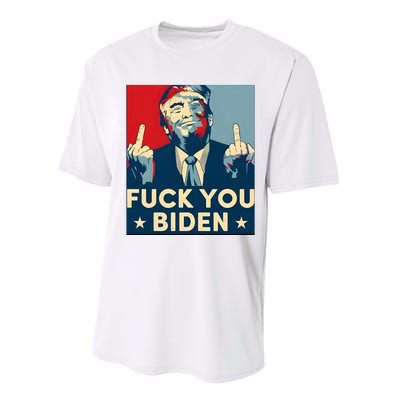 Trump Hope Design Fuck You Biden Performance Sprint T-Shirt