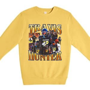 Travis Hunter Design 90s Graphic Funny Premium Crewneck Sweatshirt