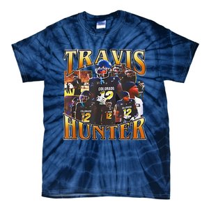 Travis Hunter Design 90s Graphic Funny Tie-Dye T-Shirt