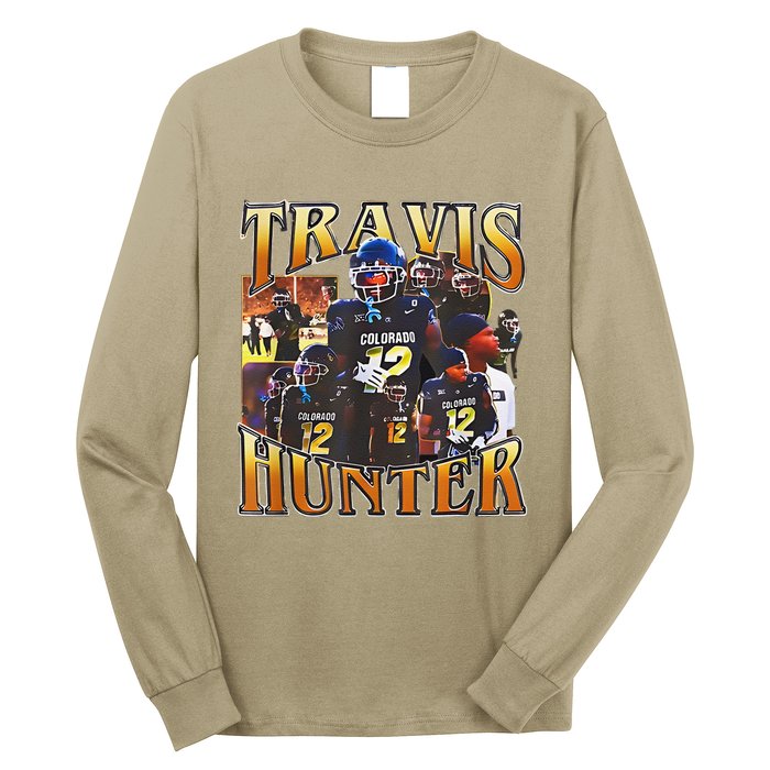 Travis Hunter Design 90s Graphic Funny Long Sleeve Shirt