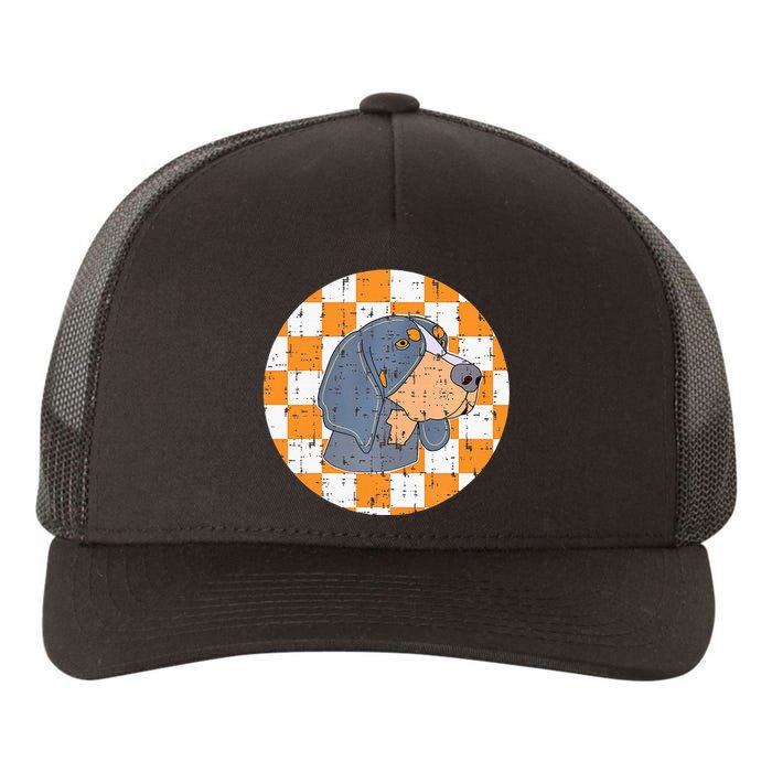 Tennessee Hound Dog Costume Tn Design Throwback Knoxville Yupoong Adult 5-Panel Trucker Hat