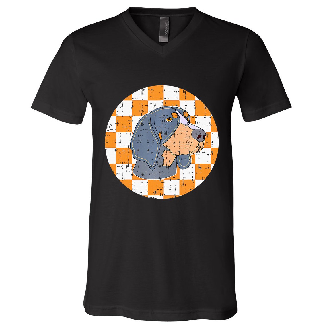 Tennessee Hound Dog Costume Tn Design Throwback Knoxville V-Neck T-Shirt
