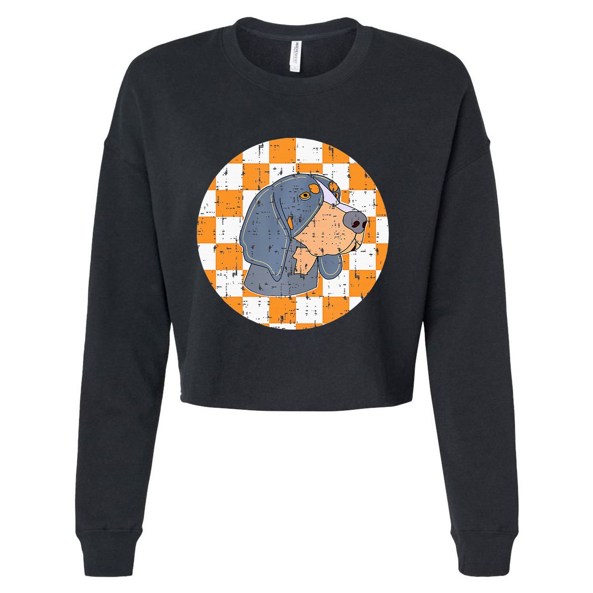 Tennessee Hound Dog Costume Tn Design Throwback Knoxville Cropped Pullover Crew