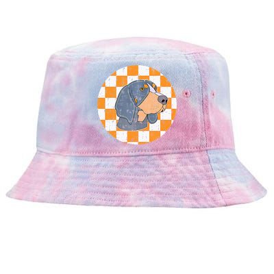 Tennessee Hound Dog Costume Tn Design Throwback Knoxville Tie-Dyed Bucket Hat