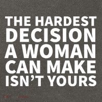 The Hardest Decision A Woman Can Make Isn't Yours Cotton Canvas Backpack