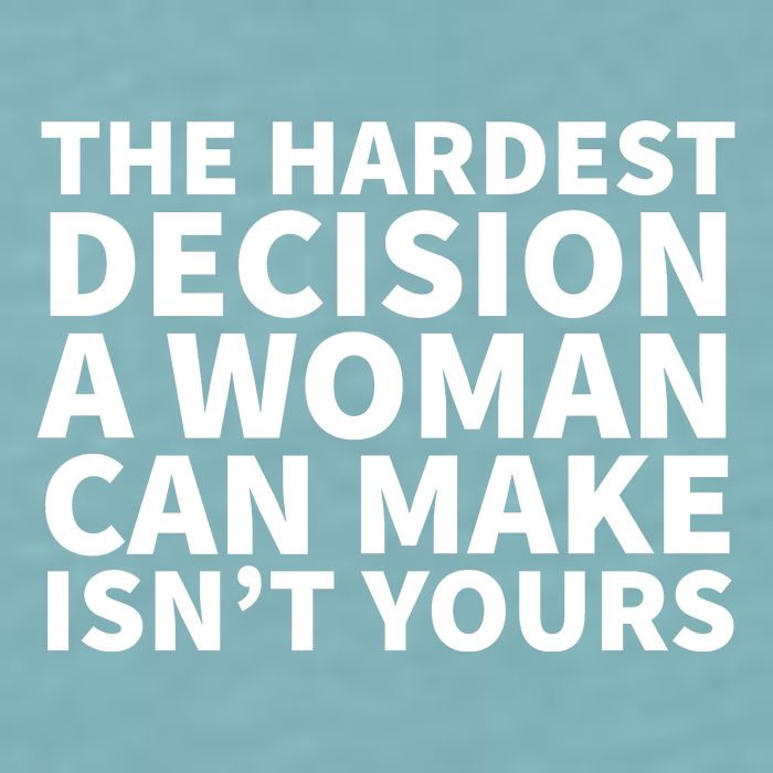 The Hardest Decision A Woman Can Make Isn't Yours Sueded Cloud Jersey T-Shirt