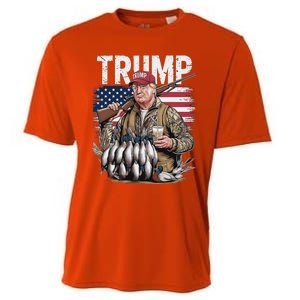 Trump Hunting Duck Hello Hunting Camo Hunting Cooling Performance Crew T-Shirt