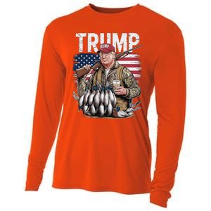 Trump Hunting Duck Hello Hunting Camo Hunting Cooling Performance Long Sleeve Crew