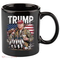 Trump Hunting Duck Hello Hunting Camo Hunting 11oz C Handle Ceramic Mug
