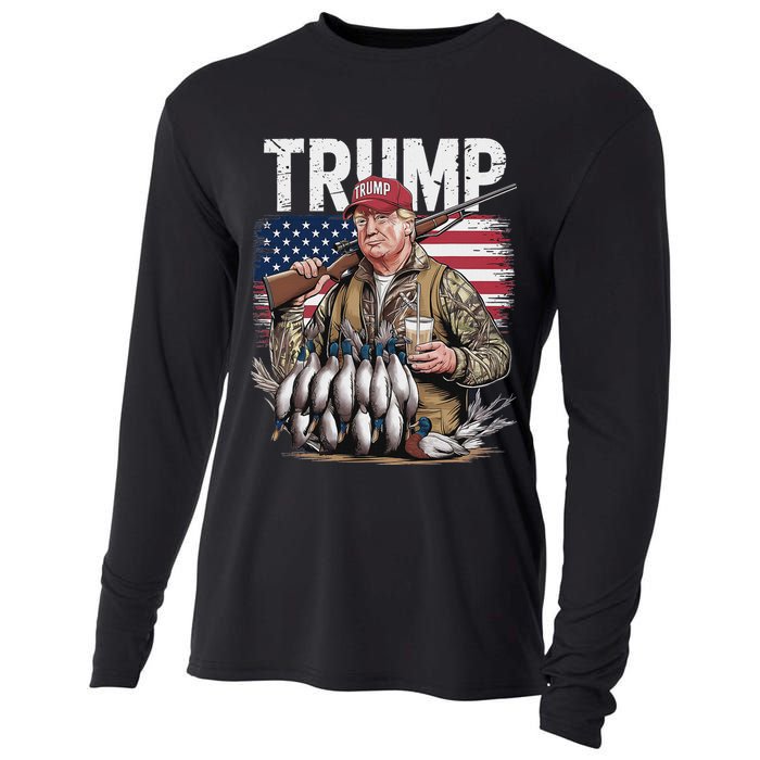 Trump Hunting Duck Hello Hunting Camo Hunting Cooling Performance Long Sleeve Crew