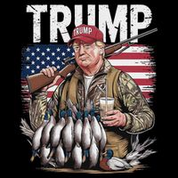 Trump Hunting Duck Hello Hunting Camo Hunting Youth Performance Sprint T-Shirt