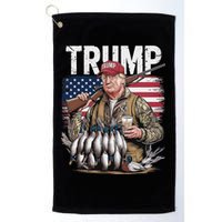 Trump Hunting Duck Hello Hunting Camo Hunting Golf Towel
