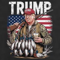 Trump Hunting Duck Hello Hunting Camo Hunting Golf Towel