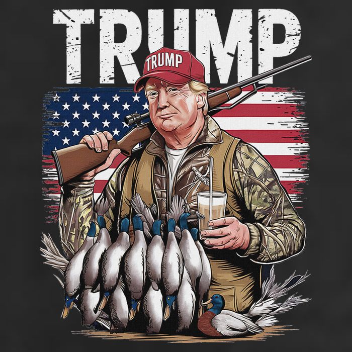 Trump Hunting Duck Hello Hunting Camo Hunting Golf Towel