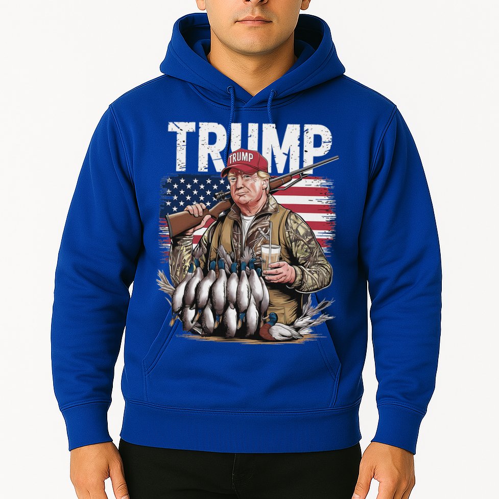 Trump Hunting Duck Hello Hunting Camo Hunting Hoodie