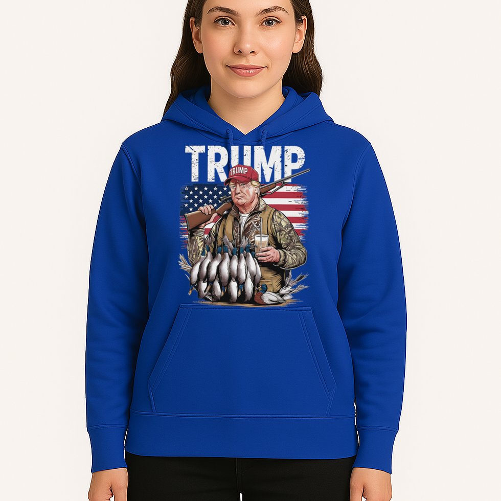 Trump Hunting Duck Hello Hunting Camo Hunting Hoodie