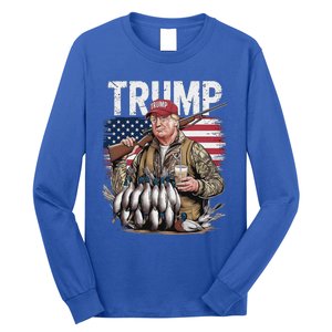 Trump Hunting Duck Hello Hunting Camo Hunting Long Sleeve Shirt