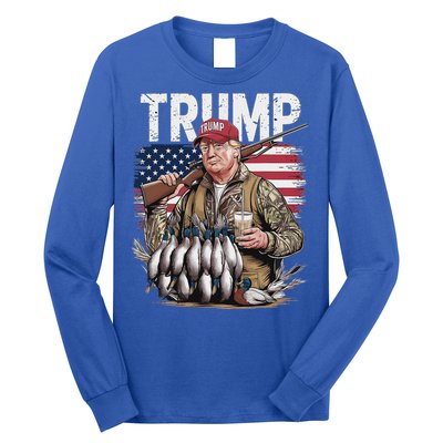 Trump Hunting Duck Hello Hunting Camo Hunting Long Sleeve Shirt