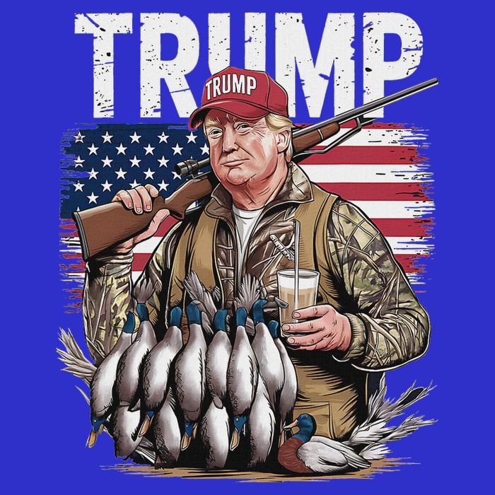 Trump Hunting Duck Hello Hunting Camo Hunting Long Sleeve Shirt