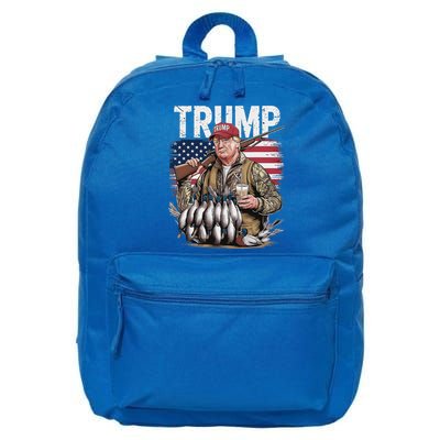 Trump Hunting Duck Hello Hunting Camo Hunting 16 in Basic Backpack