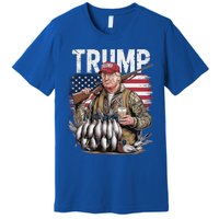 Trump Hunting Duck Hello Hunting Camo Hunting Premium T-Shirt