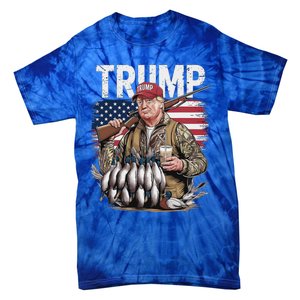 Trump Hunting Duck Hello Hunting Camo Hunting Tie-Dye T-Shirt