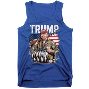 Trump Hunting Duck Hello Hunting Camo Hunting Tank Top