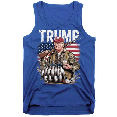 Trump Hunting Duck Hello Hunting Camo Hunting Tank Top