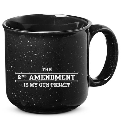 The 2nd Amendment Is My Gun Permit 15oz Campfire Ceramic Mug