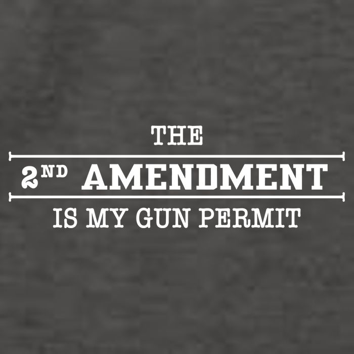 The 2nd Amendment Is My Gun Permit Vector Backpack