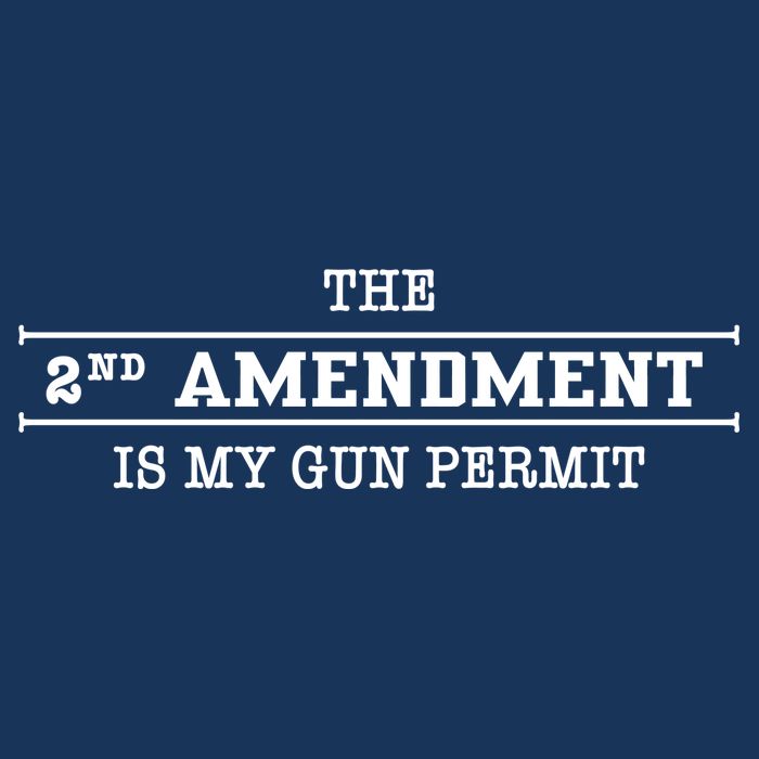The 2nd Amendment Is My Gun Permit Flatbill Hat