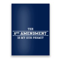 The 2nd Amendment Is My Gun Permit Poster