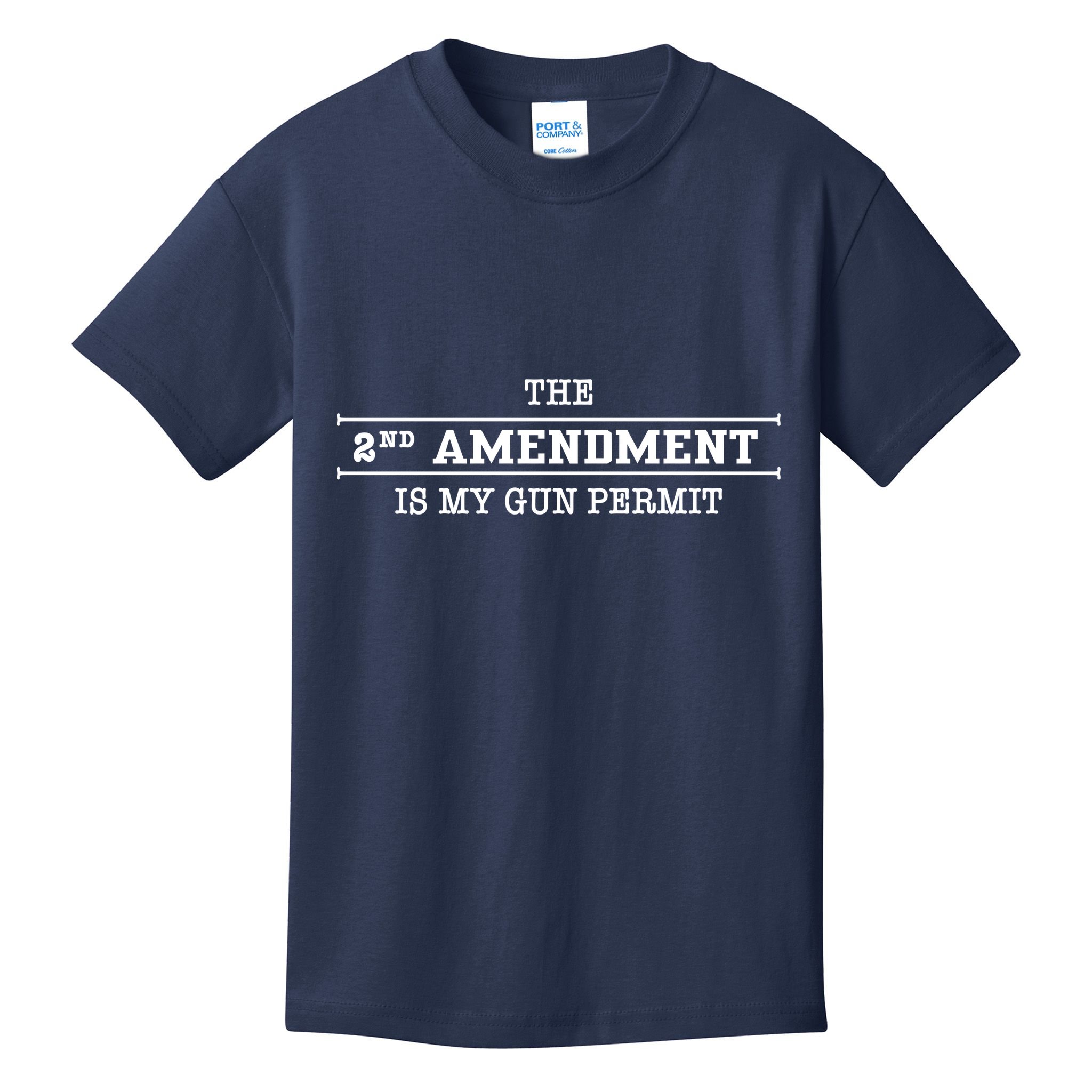 The 2nd Amendment Is My Gun Permit Kids T-Shirt