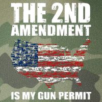 The 2nd Amendment Is My Gun Permit American Gun Flag Legacy Tie Dye Trucker Hat