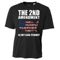 The 2nd Amendment Is My Gun Permit American Gun Flag Cooling Performance Crew T-Shirt